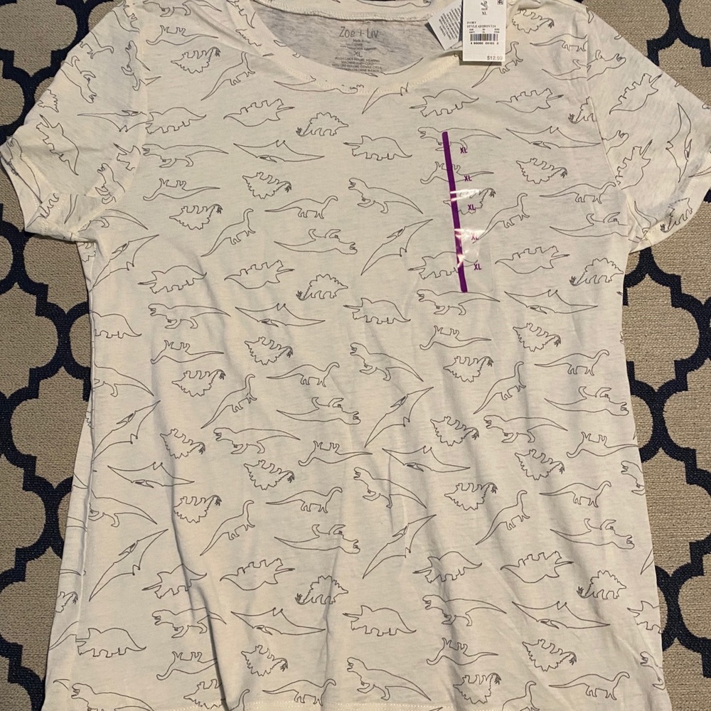 Ivory Dinosaur shirt